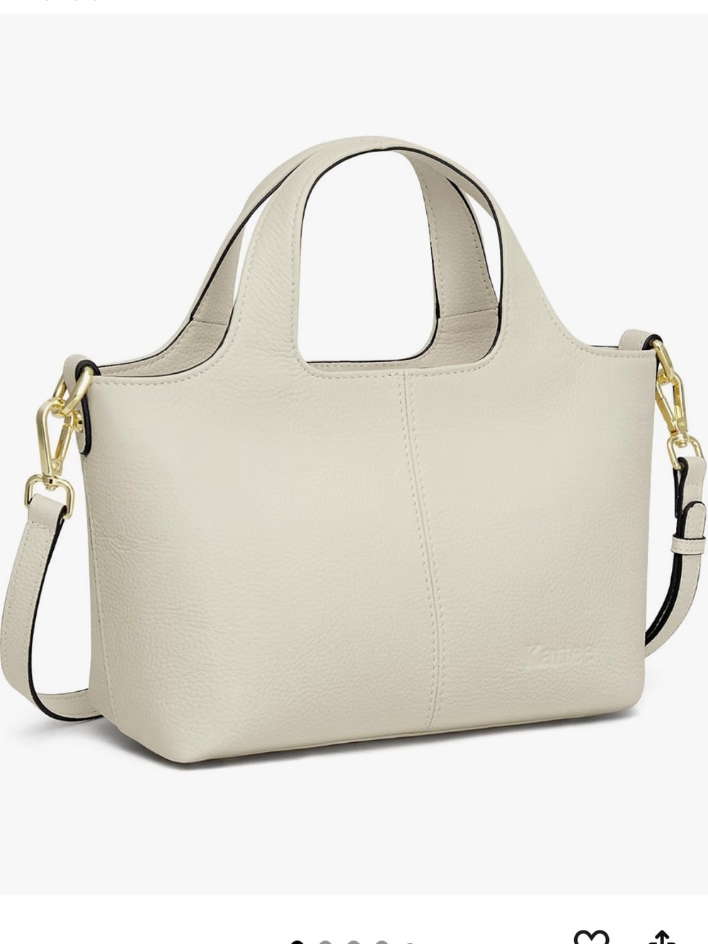 Soft Pebbled Taupe Shoulder Bag - Women Bags